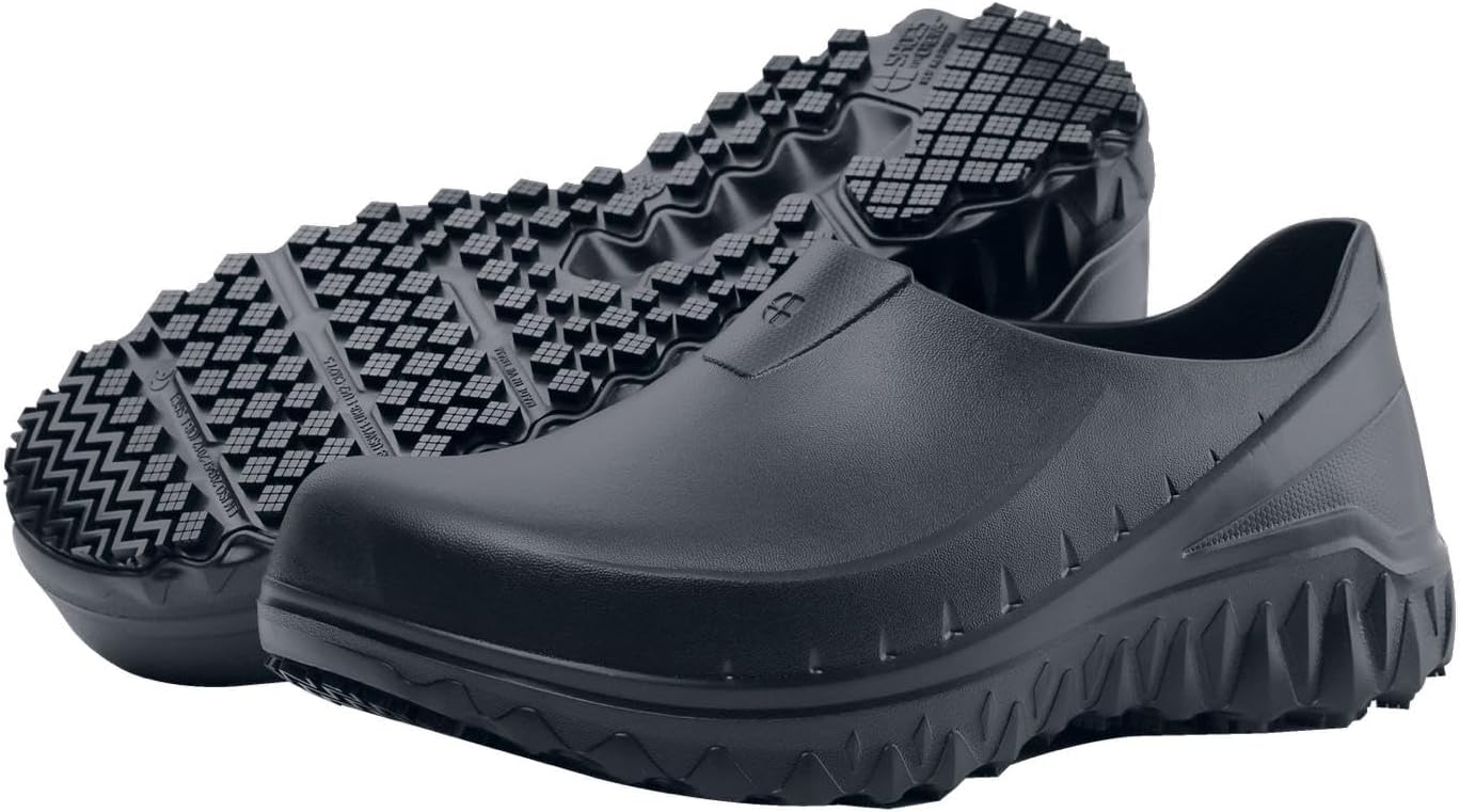 Shoes for Crews Unisex Slip-Resistant Work Clogs - Comfortable, Non-Slip Work Shoes for Men & Women in Food Service, Healthcare, Hospitality - Bloodstone