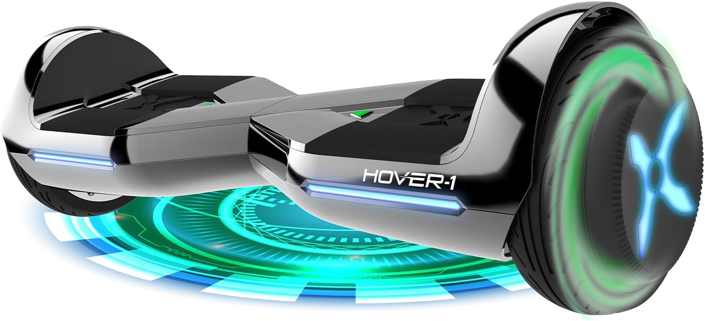 Hover-1 Dream Electric Hoverboard | 7MPH Top Speed, 6 Mile Range, Long Lasting Lithium-Ion Battery, 5HR Full Charge, Rider Modes: Beginner to Expert