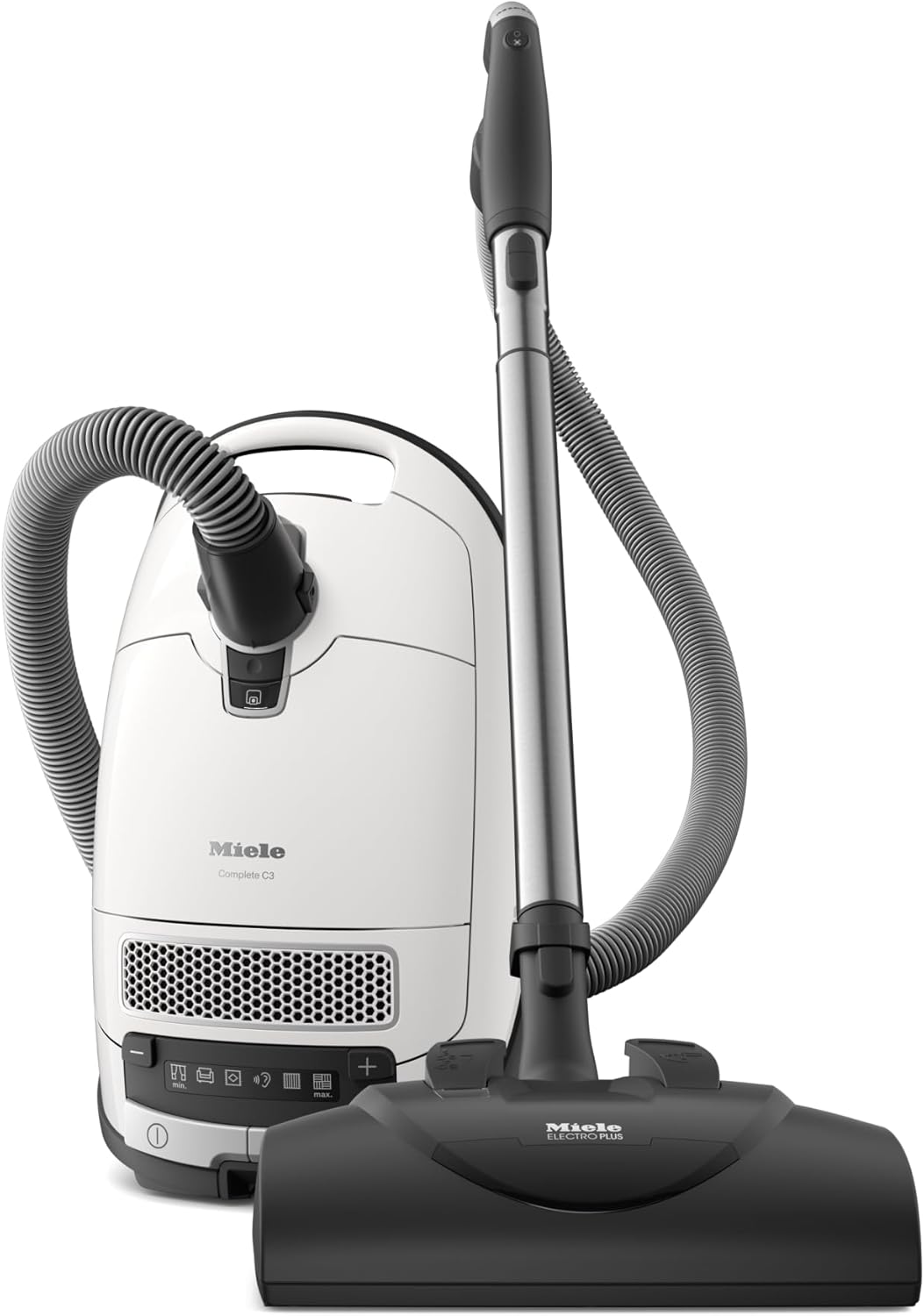 Miele Complete C3 Cat & Dog Bagged Canister Vacuum Cleaner for Pet Owners, Lotus White - 10014520