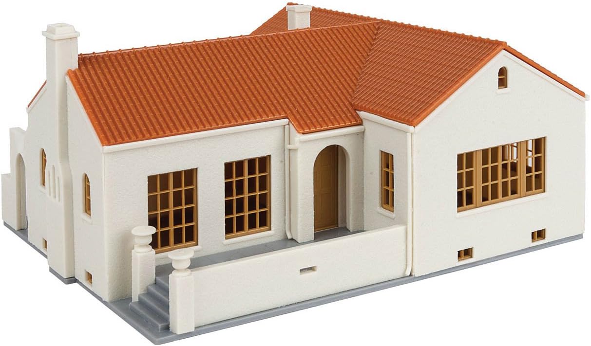 Walthers, Inc. Style Bungalow House Kit, 4-15/16 X 5-9/16 X 2-13/16" 12.5 X 14.1 X 7.1cm