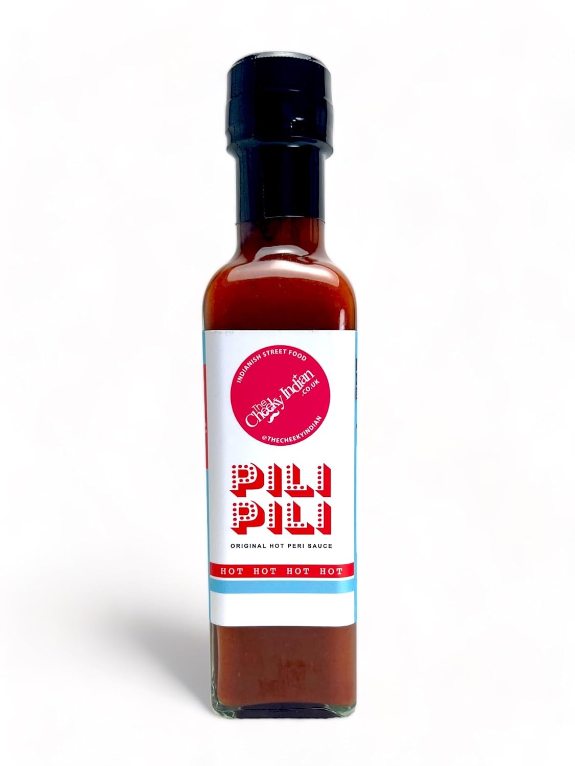 THE CHEEKY INDIAN - Pili Pili Extra Hot Pepper Sauce 270g, Original Fresh Peri Tang, Dipping Sauce & BBQ Marinade for Grills & Wings, Masala Chips! Made in UK, Vegetarian, Dairy-Free, Gluten-Free