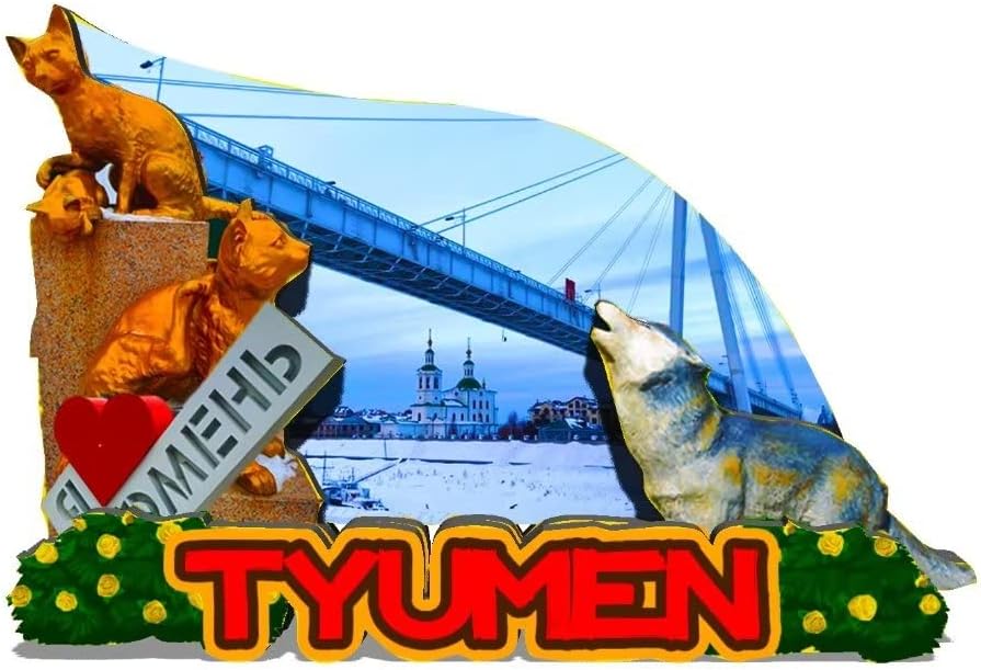 Russia Tyumen Magnet Fridge Magnet Wooden 3D Landmarks Travel Collectible Souvenirs Decoration Handmade-439