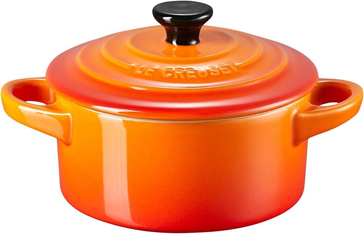 LE CREUSET Stoneware Petite Round Casserole, 0.25 L, Volcanic, 71901100900100