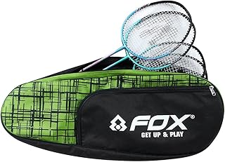 SPORTAXIS Badminton/Tennis Racket Kit Bag - Upto 6 Rackets, Shoe & Phone Compartment, Dual Padded Shoulder Straps - Premium Carrying Bag for Racket Sports