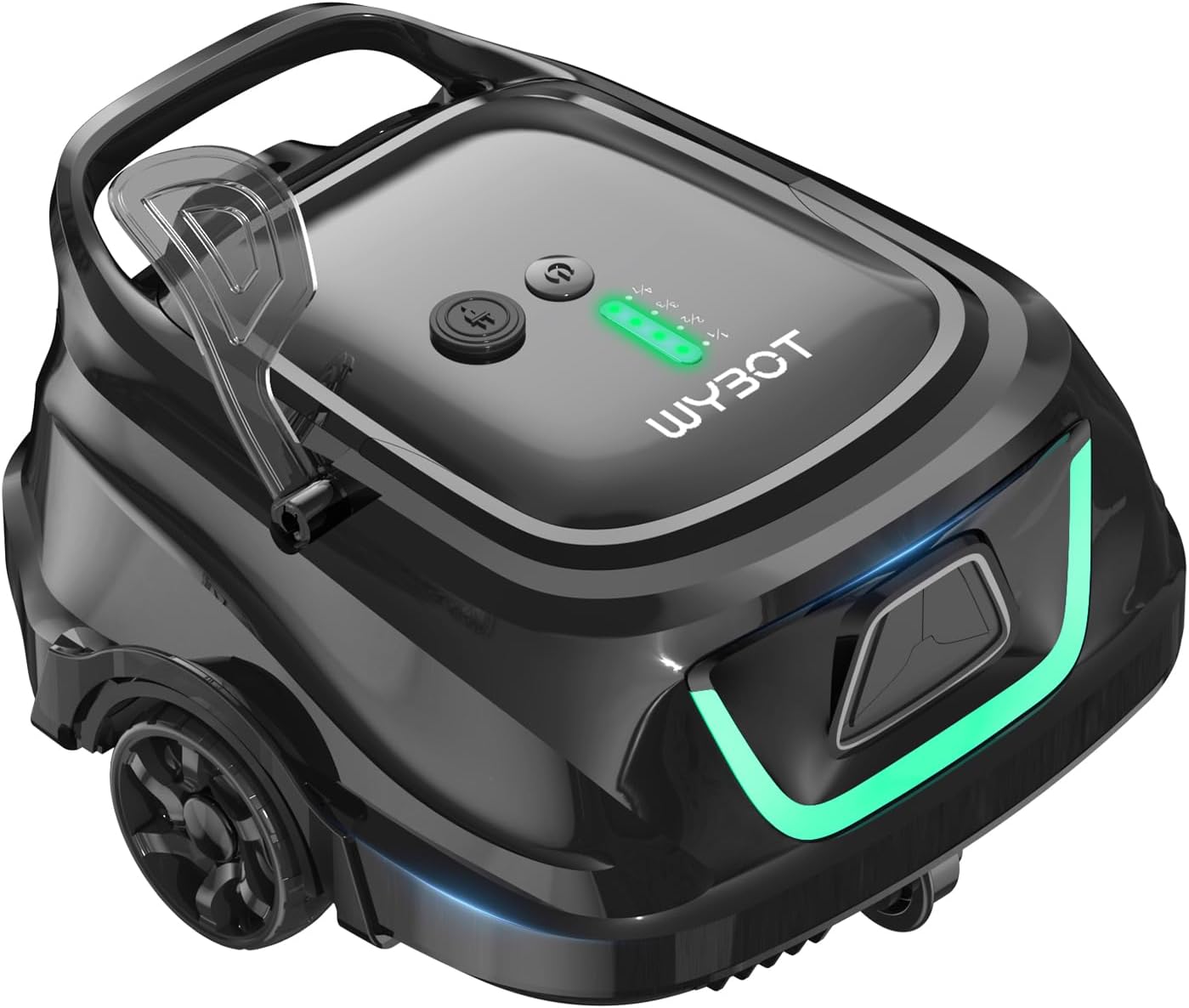 (2025 Upgraded)WYBOT A1 Cordless Robotic Pool Cleaner, Automatic Pool Vacuum for Above Ground with 120 Mins, Double Filters, LED Indicator, Charge in 2.5 Hours, Ideal for Above & In-ground Flat Pools