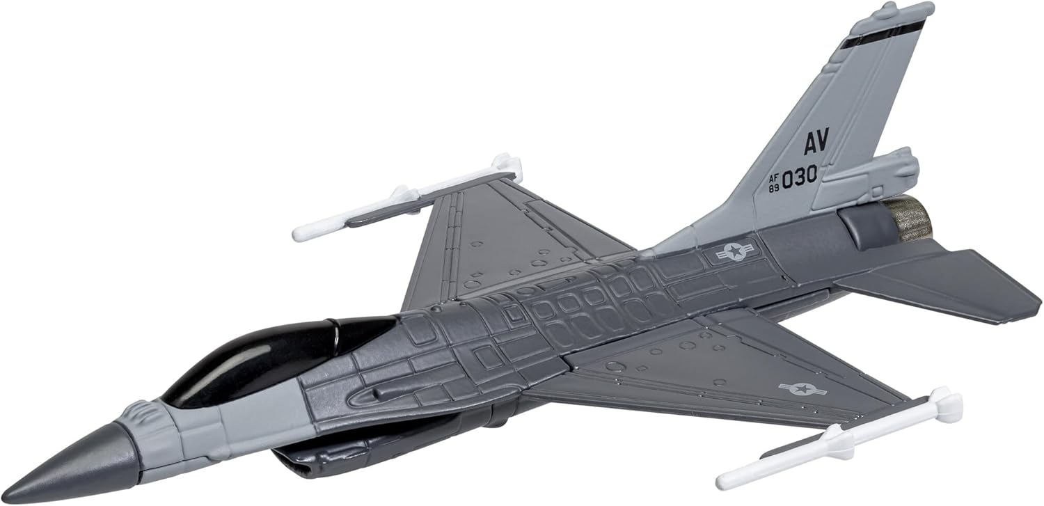 Corgi CS90659 Flying Aces F-16 Fighting Falcon Model Airplane - Diecast Planes & Aircraft Models for Ages 14+, Die Cast Aeroplane/Plane, Toy Airplanes - Gift for Aviation Fans, Birthday Gifts for Him