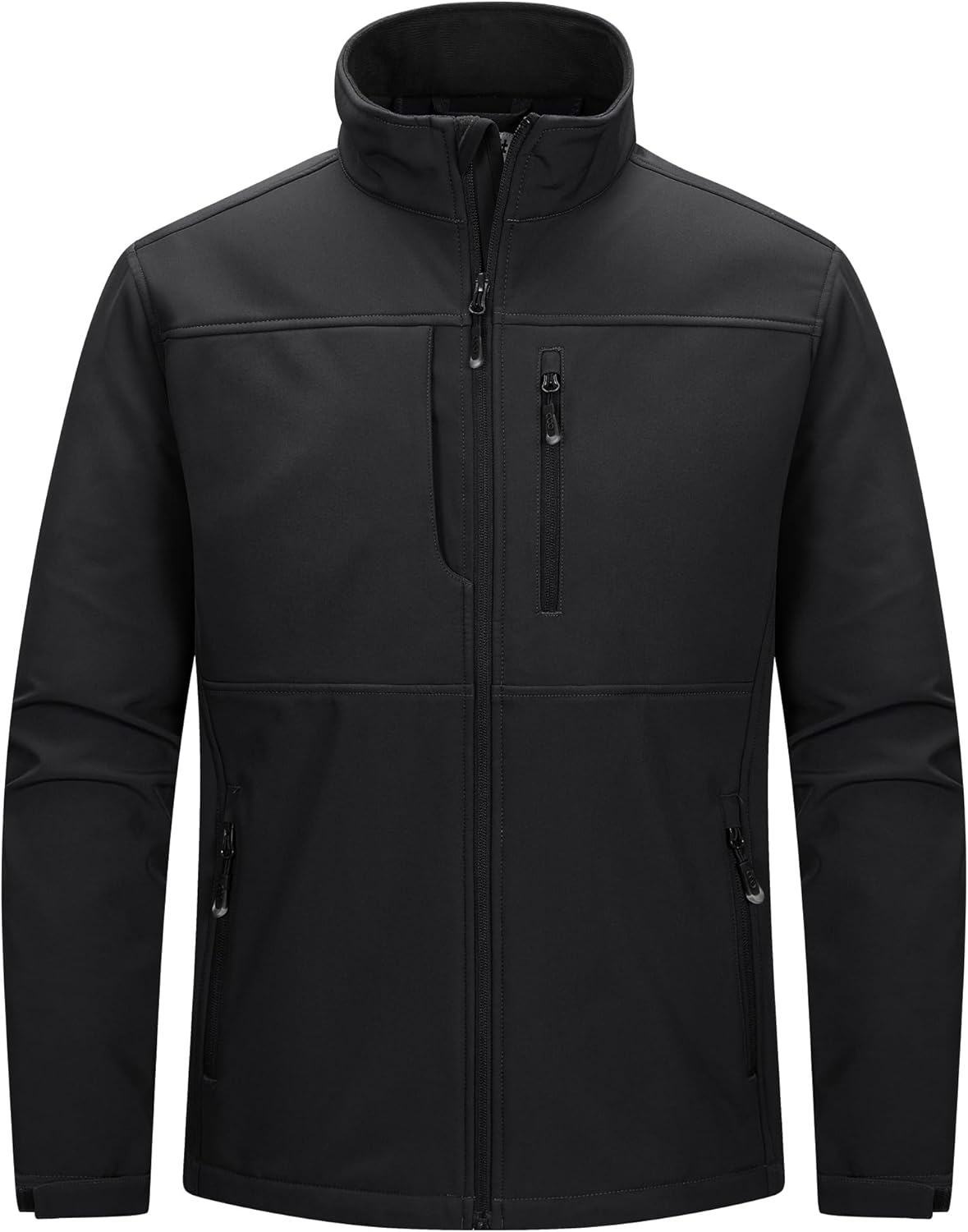 33,000ft Men's Lightweight Softshell Jacket Warm Fleece Lined Windbreaker Waterproof Soft Shell for Outdoor Hiking