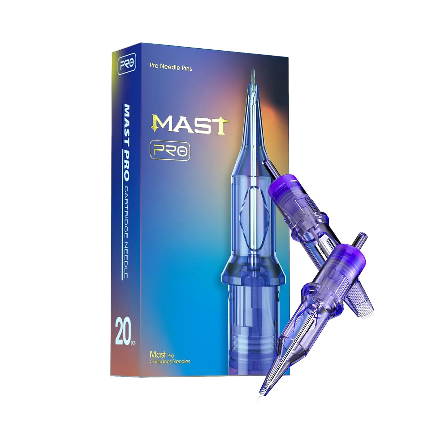 Mast Pro Tattoo Cartridges 20Pcs Disposable Bugpin Needles Round Liner 1007RL