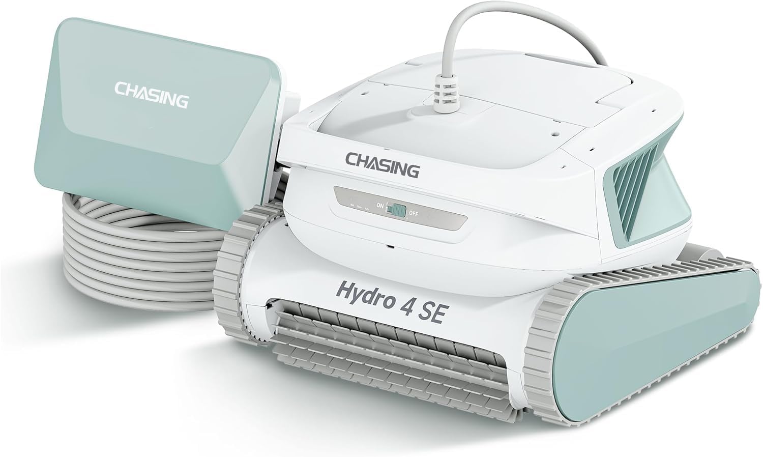 Chasing Hydro 4 SE Corded Robotic Pool Cleaner | 150W 180μm Class Basket Filter Pool Vacuum with Climbing Walls & Floors, Ideal for Inground Pools Up to 40FT Long Cable
