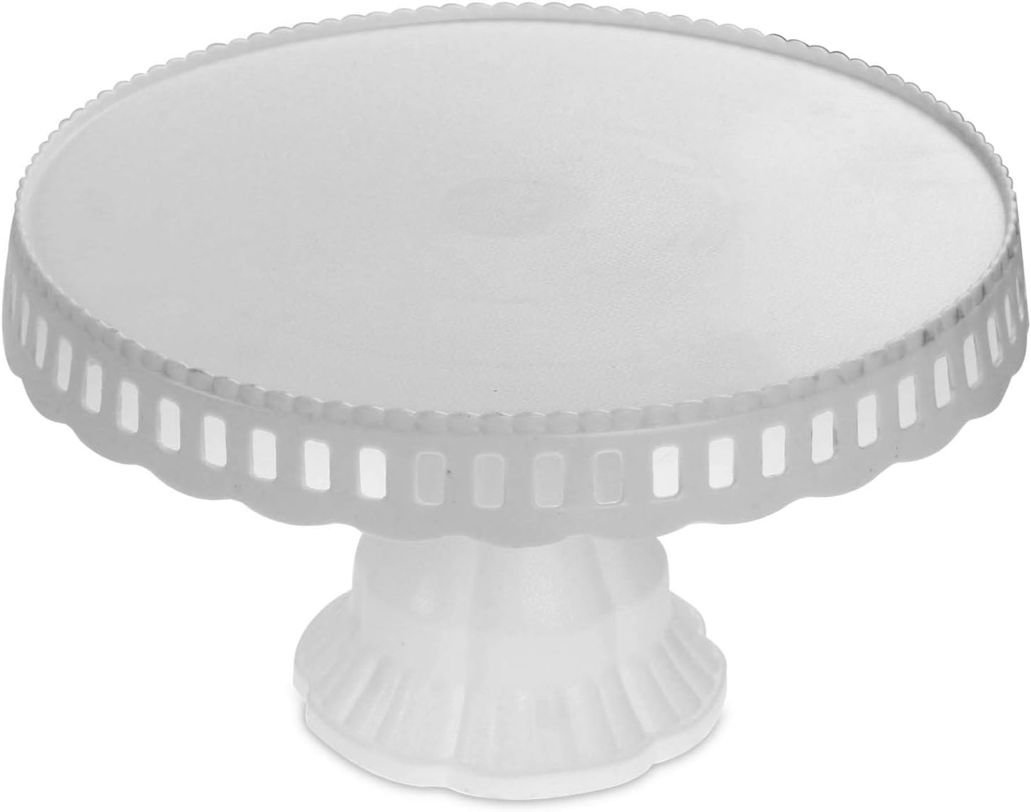 White Plastic Traditional Desserts Cake Stand Plate Display