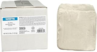 AMACO AMA46318R Air Dry Clay, 25 lbs. , White (Color may vary)