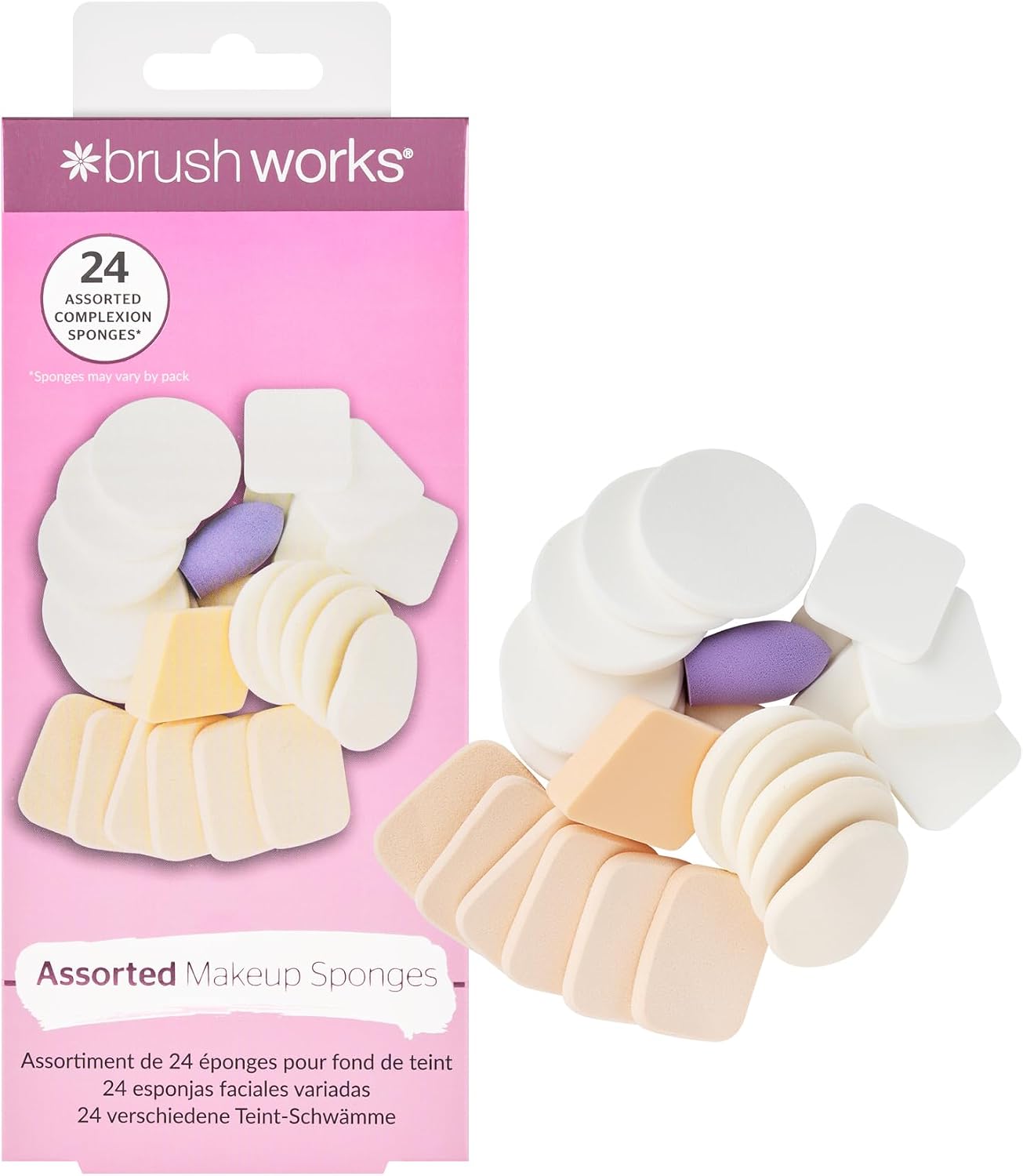 Brushworks Assorted Makeup Sponges