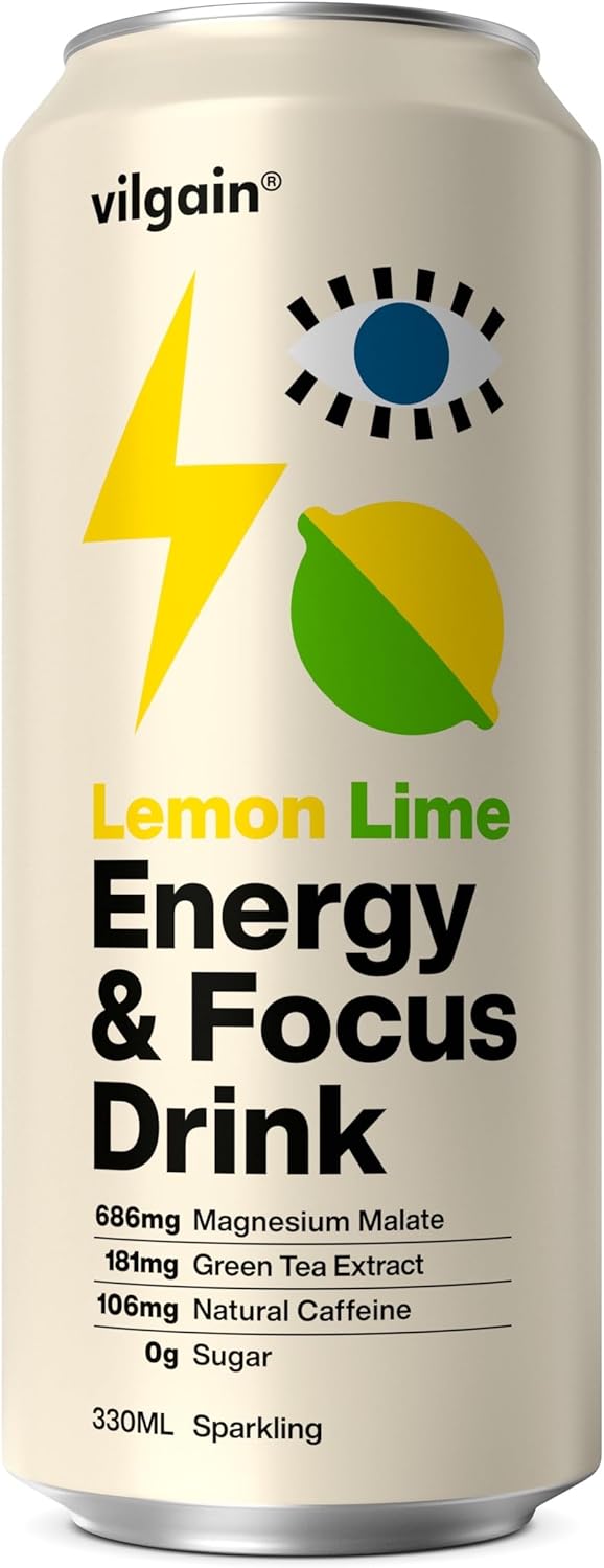 Vilgain Energy & Focus Drink ⁠–⁠ Lemon and lime