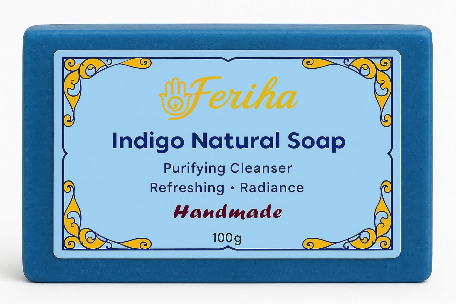 Moroccan Indigo Nila Facial Soap - Handmade with Argan Oil & Shea Butter