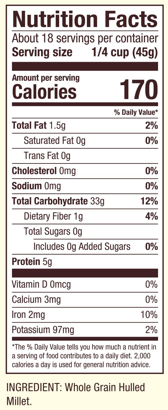 Bob's Red Mill Whole Grain Millet, 28-ounce (Pack of 4)