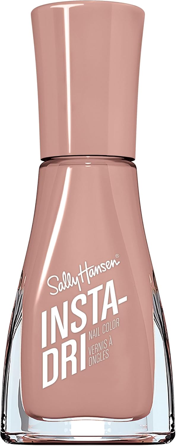 Sally Hansen Insta-Dri Nail Polish, Buff and Tumble, 60 Seconds Quick Drying, Long Lasting, Streak Free, Shiny Finish, 3-in-1 Formula, Built in Base and Top Coat, 9.17ml