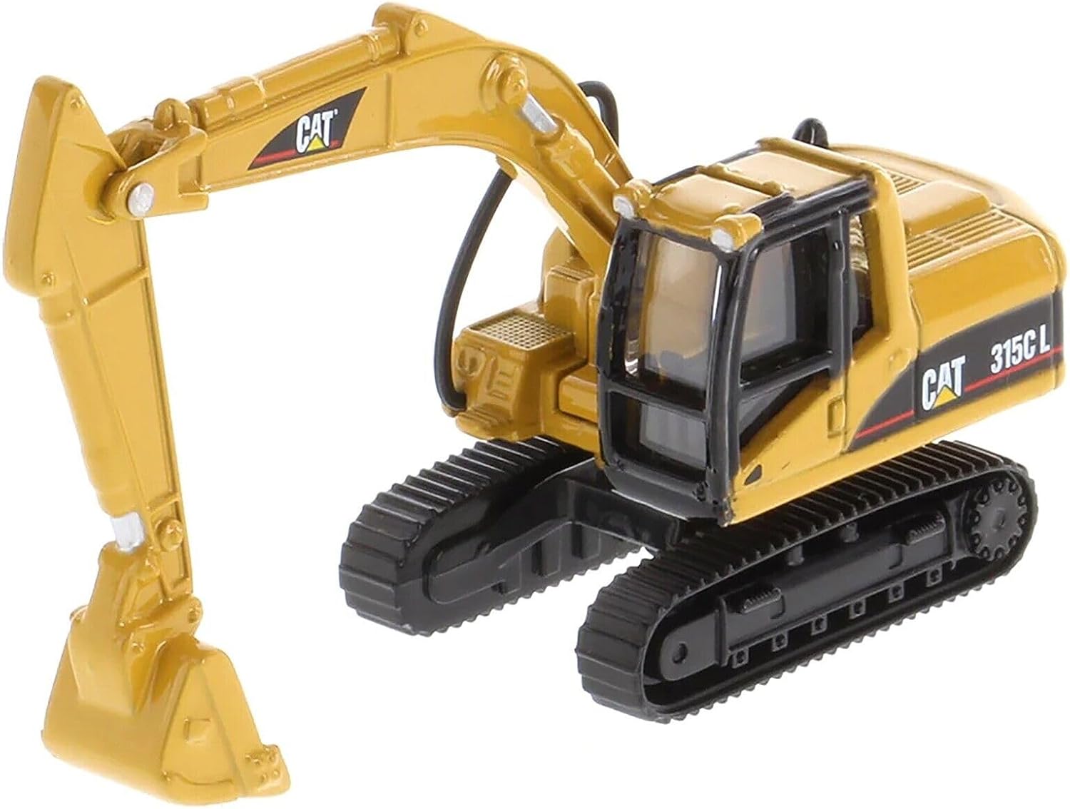 315C L Hydraulic Excavator Yellow 1/87 (HO) Diecast Model by Diecast Masters 84400