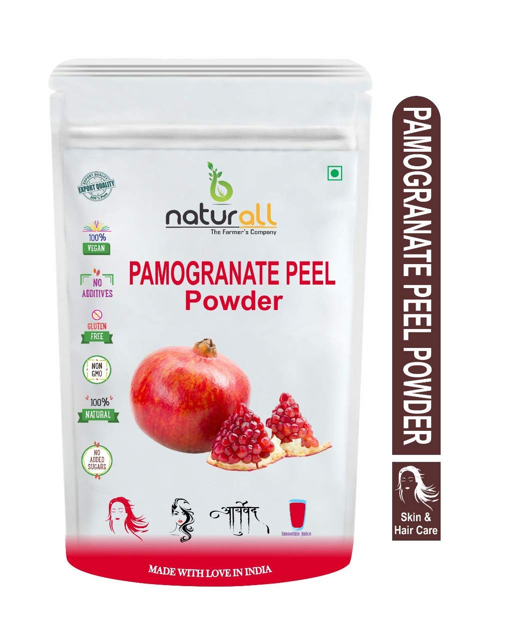 Pack of 2 Pomegranate Peel Powder (Punica Granatum/Anar Peel Powder) | -100 GM X 2 = 200 GM By B Naturall