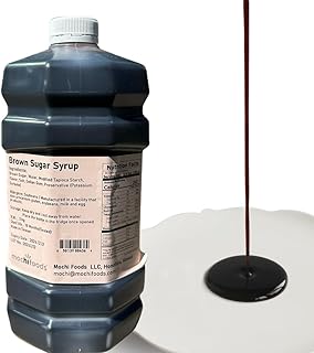 Mochi Foods Brown Sugar Syrup, 3kg Bottle, perfect for dessert and boba tea, Original Brown Sugar Syrup