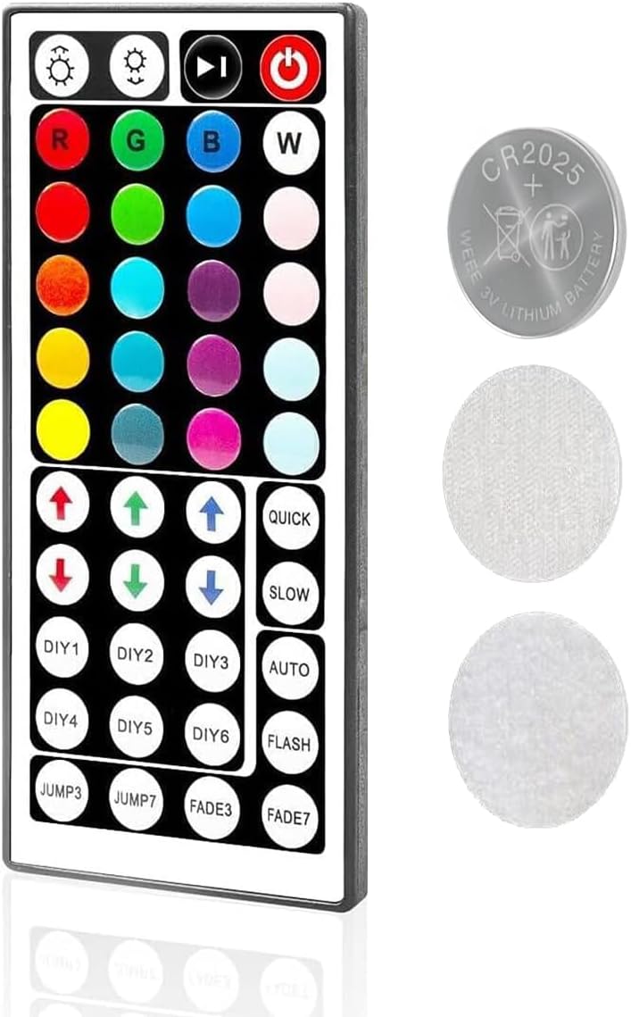 44-Key Led Light Remote Control for RGB LED Strip Light, for SMD 5050 3528 2835 RGB LED Light Strip