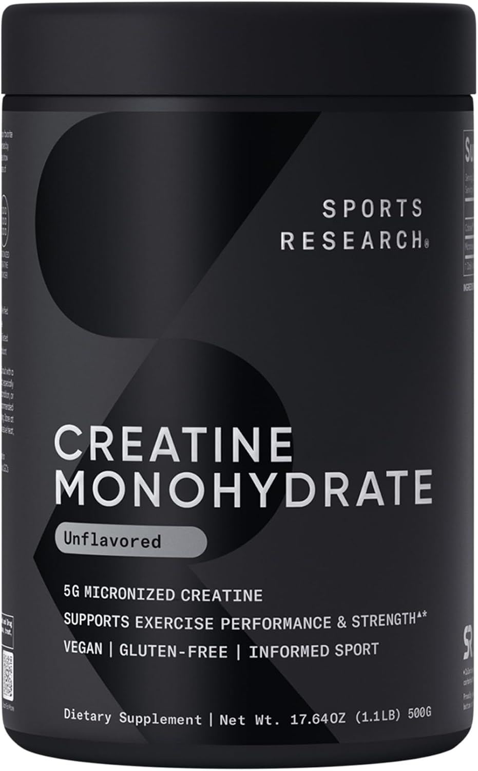 Sports Research® Creatine Monohydrate Powder 5g, Unflavored (100 Servings)