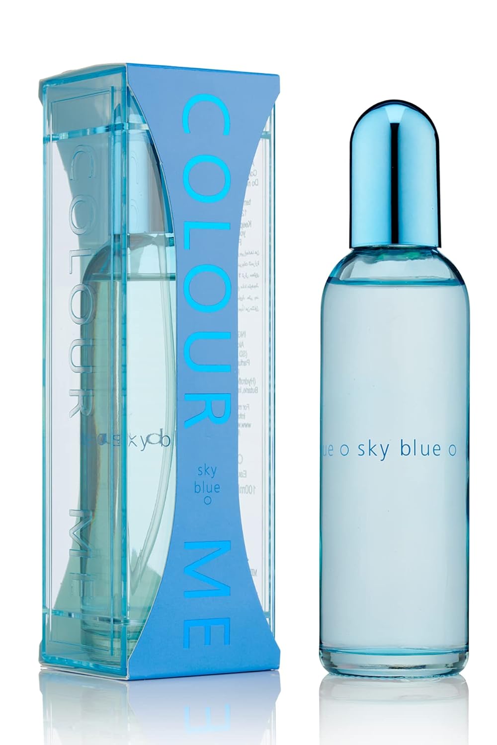 Colour Me Sky Blue by Milton-Lloyd - Perfume for Women - Chypre Floral Scent - Opens with Sparkling Citrus Lemon - Blended with Honey and Amber - Reflects Summer Vibes - 3.4 oz EDP Spray