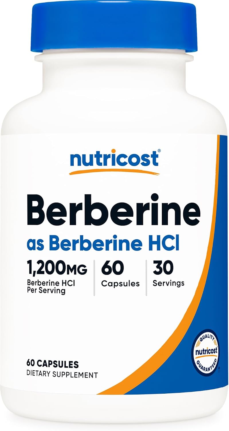 Nutricost Berberine HCl (1,200mg) 60 Capsules, 30 Servings