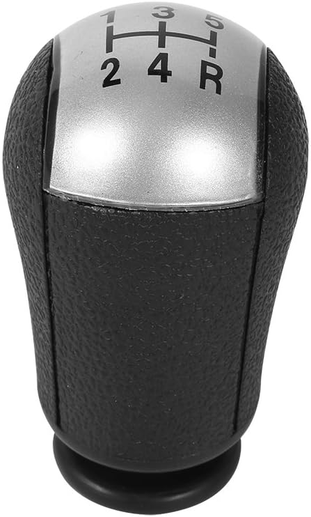 VGEBY Shift Knob, Car 5 Speed Shifter Knob Compatible for Focus Mondeo MK3 Mustang S-MAX Galaxy (Color : Gray)