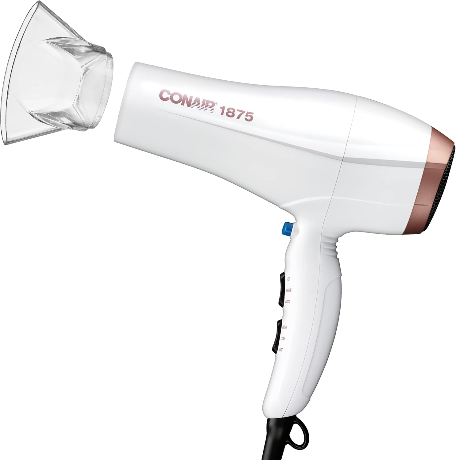 Conair Double Ceramic Hair Dryer | Blow Dryer with Ionic Conditioning | Includes Concentrator
