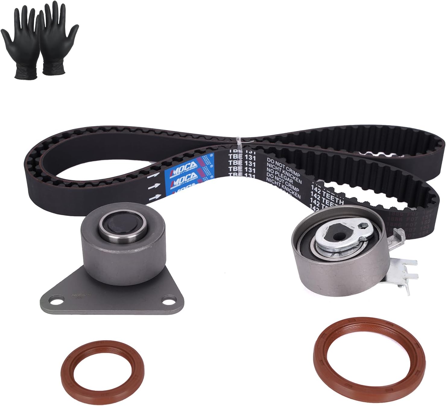 Timing Belt Kit Compatible with Volvo - 98-04 C70 2.3L 2319CC l5 GAS DOHC Turbocharged, 98-04 C70 2.4L 2435CC l5 GAS DOHC Turbocharged, 2006 C70 2.5L 2521CC l5 GAS DOHC Turbocharged