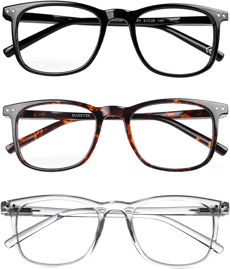 AOSM Blue Light Glasses for Men & Women,Gaming glasses Anti-Glare UV400 Protection,Blue Light Blocking to Relieve Eye Strain