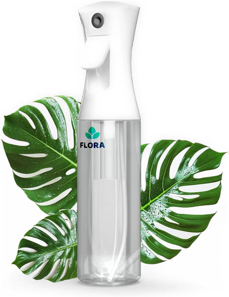 Flora Premium Plant Mister Spray Bottle Producing Gentle & Fine Mist for Precision Hydration, Dispersed Humidity & Moisture - Comes w/Flora App for Smart Plant Care - Plant ID, Plant Doctor Tool