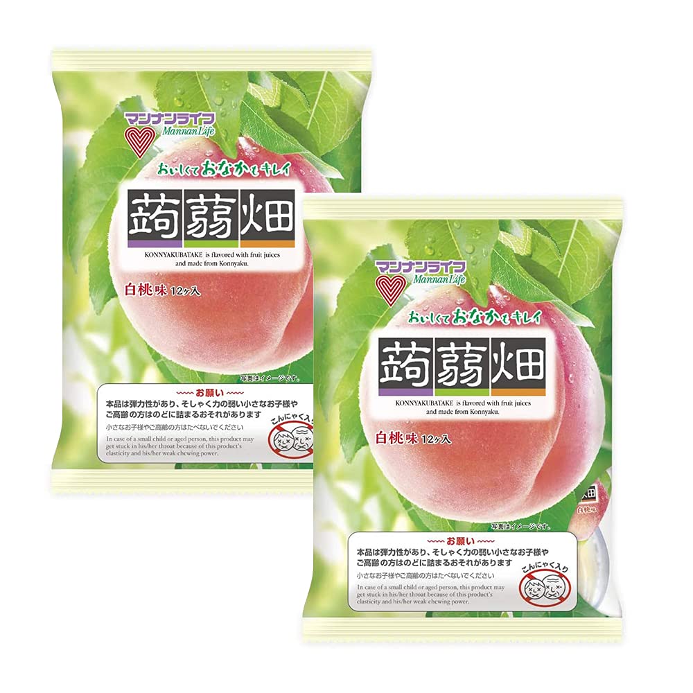 Field White Peach Taste 12 pieces 10.6oz 2pcs Japanese Jelly Ninjapo