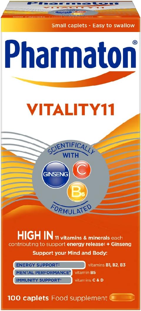 Pharmaton Advance Multivitamin and Mineral Capsules - Contains Selenium which contributes to the normal function of the immune system - 100 Easy to Swallow Capsules