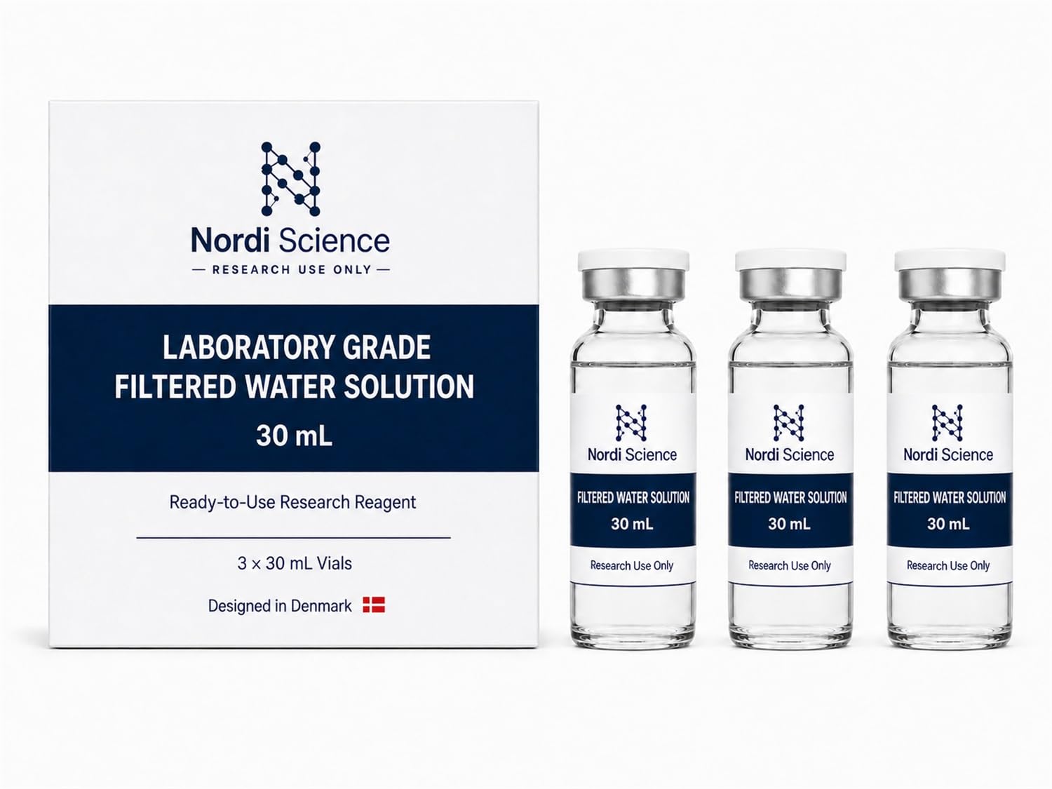 Premium Filtered Water Solution, 30mL, 3-Pack
