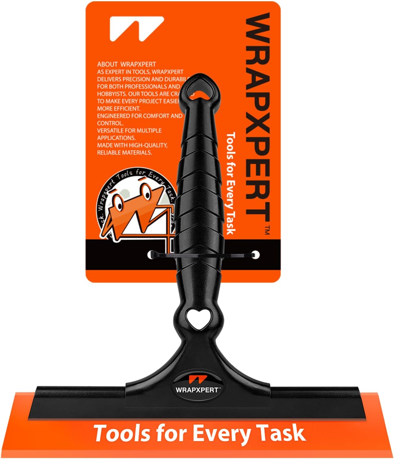 WRAPXPERT Window Tint Squeegee 8.27-inch Wide Rubber Blade for Car Window Tint Installation Flat Window Film Tint Tools for Car Front Windows Rear Glass Windshield Water Removal Bathroom Cleaning Kit