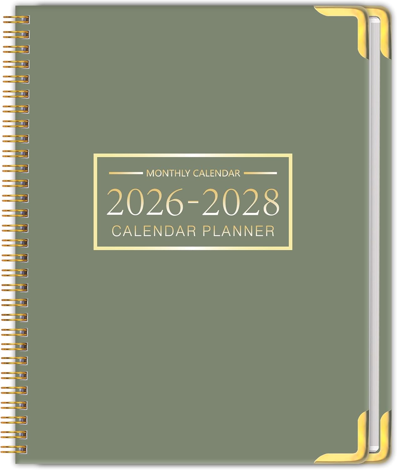 KAICN Calendar Planner 2026-2028, 36-Month, Monthly Planner Jan 2026-Dec 2028, 9“ x 11”, Spiral Bound, Hard Shell Cover,Calendar Planner for Office, School, and Home