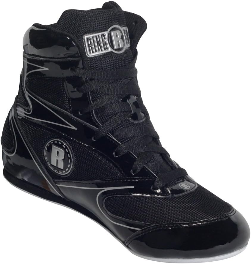 Ringside Undefeated Boxing Shoes, Synthetic Leather Shoes for Men and Women, Lightweight, High-Top Ankle Shoes for Boxing, Workout, Training, and Competition, Available in Different Sizes (2-13)
