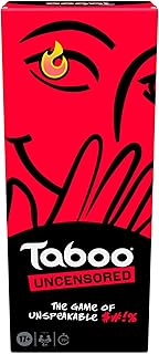 Hasbro Gaming Taboo Uncensored Board Game for Adults Only | Ages 17+ | 4+ Players | 20 Mins. Avg. | Hilarious NSFW Party Games for Adults