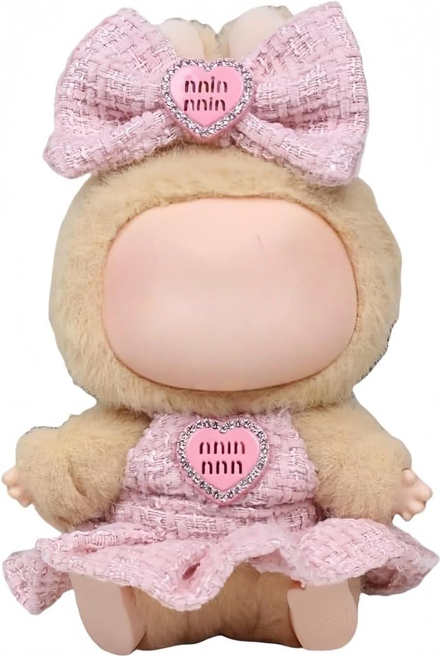 Pink Skirt Compatible with La bubu Doll ,Clothes for labubu,Clothing Accessories for Dolls (Pink(B))