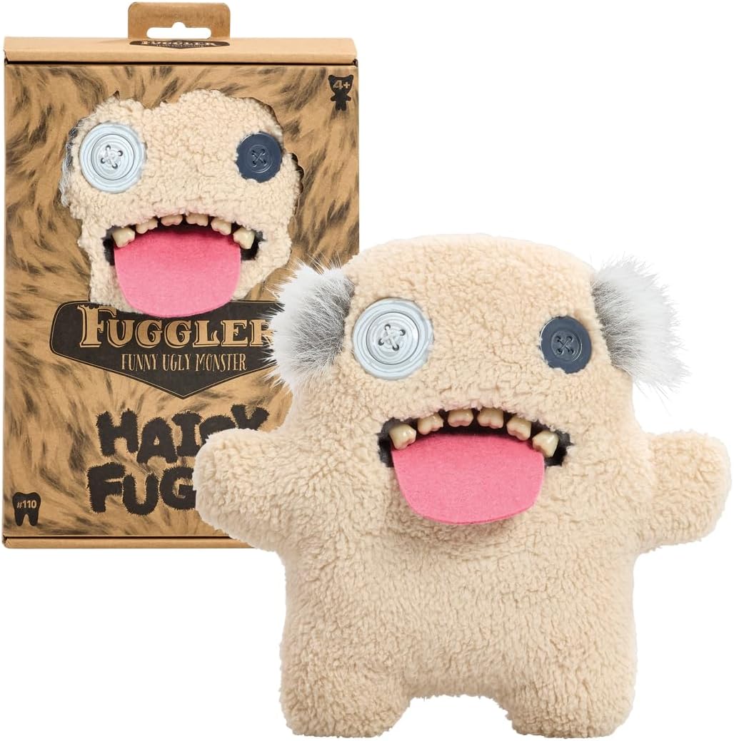 Fuggler Hairy Fugg Oogah Boogah Cream Soft Toy For Children From 4 Years Plushies Ugly Teddy Dolls Teddy Weird Plushies Fugler Ugly Monsters Fugly Monsters