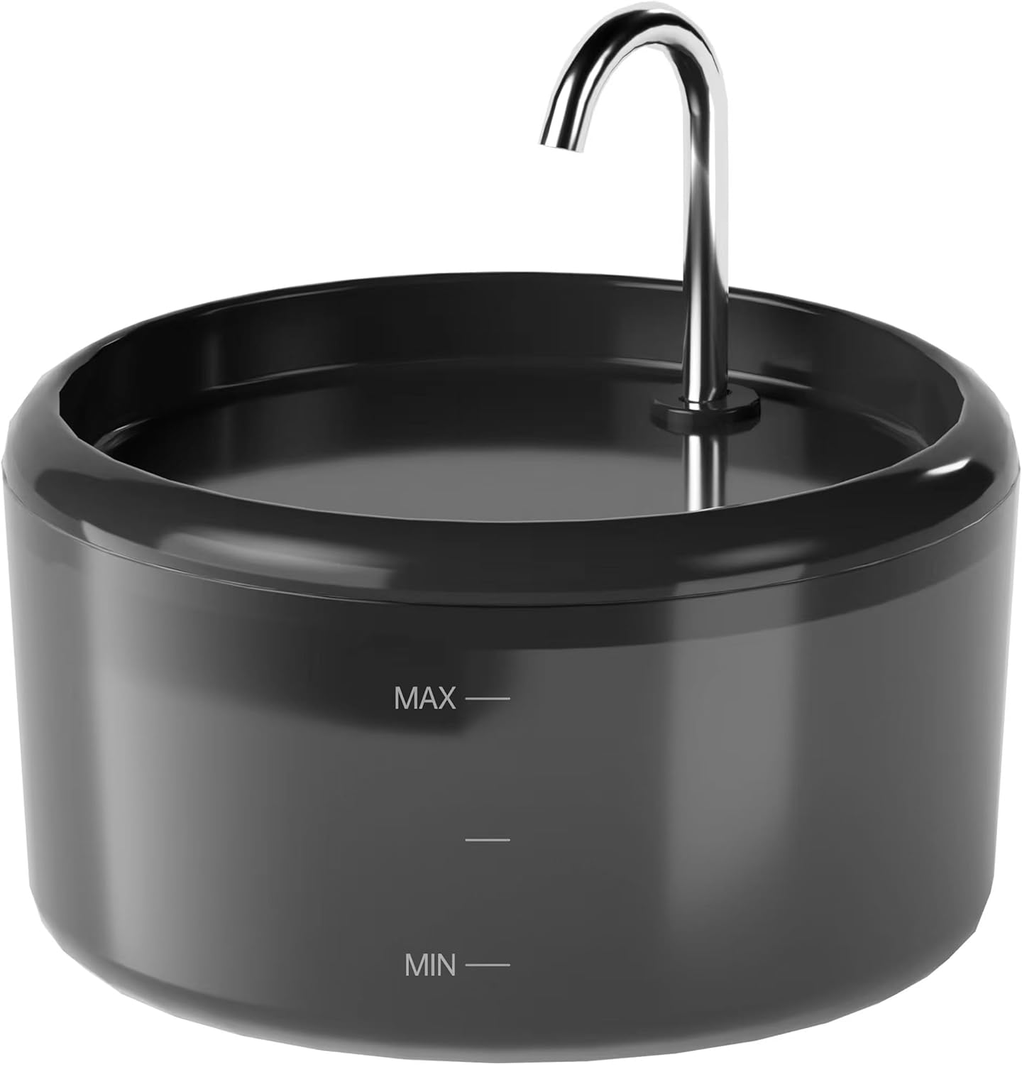 Cat Water Fountain for Cats Indoor: 80oz/2.4L Cat Fountains for Drinking - Quiet Pet Watering Bowls for Cats Inside - Black Kitten Waterer Supplies - for Small and Medium Animals