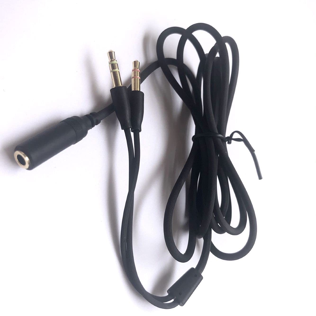 LZYDD Headset Y Splitter Audio Cable Separate Microphone Headphone Port Gaming Headset Splitter PC Headphone Adapter Cord for Razer Kraken X/BlackShark V2 Pro/Razer Nari