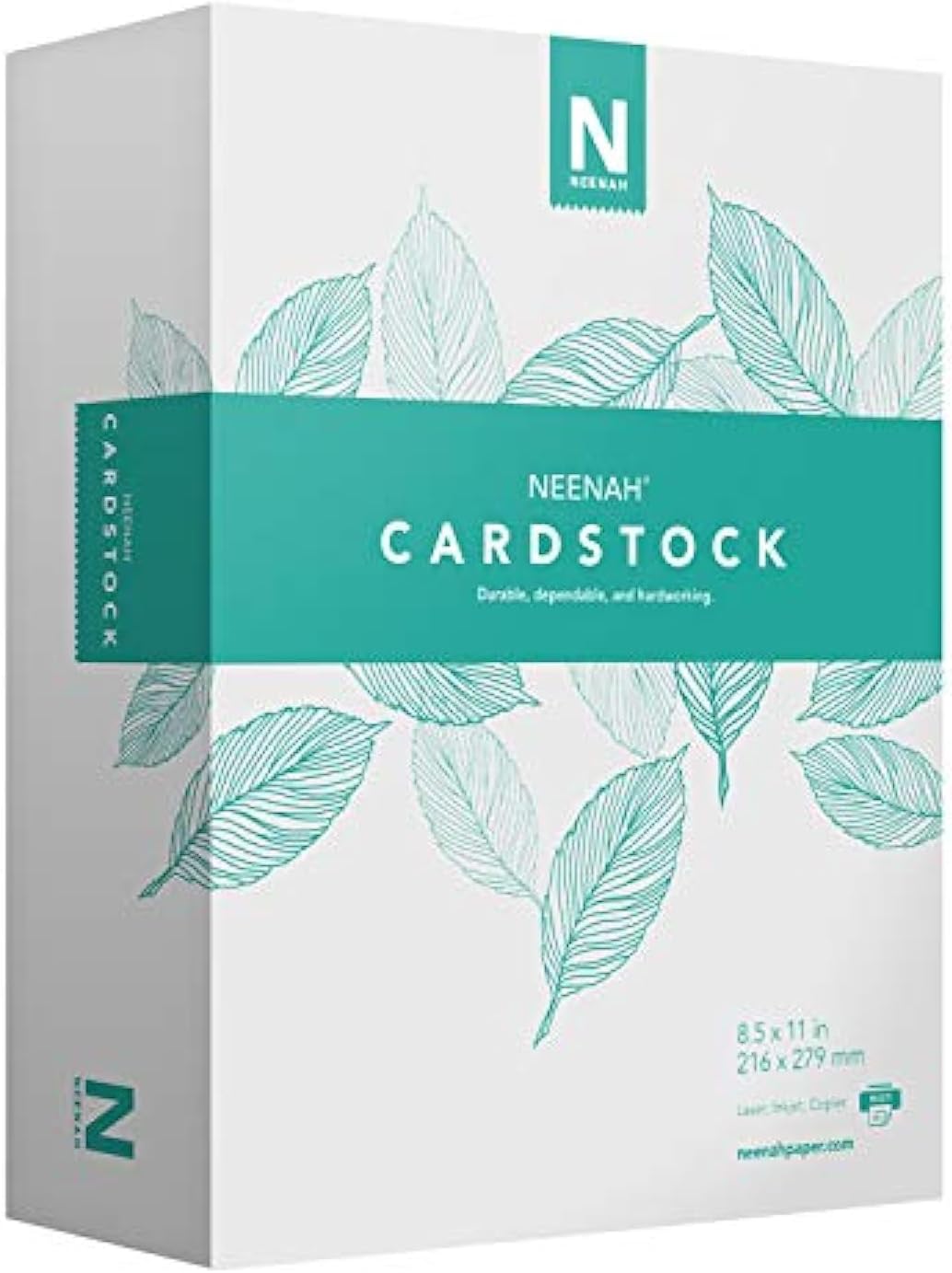 Neenah Vellum Bristol Cardstock, Lightweight, 325 Sheets, 67 lb/147 gsm, 94 Brightness, 8.5" x 11" - MORE SHEETS! (91633)