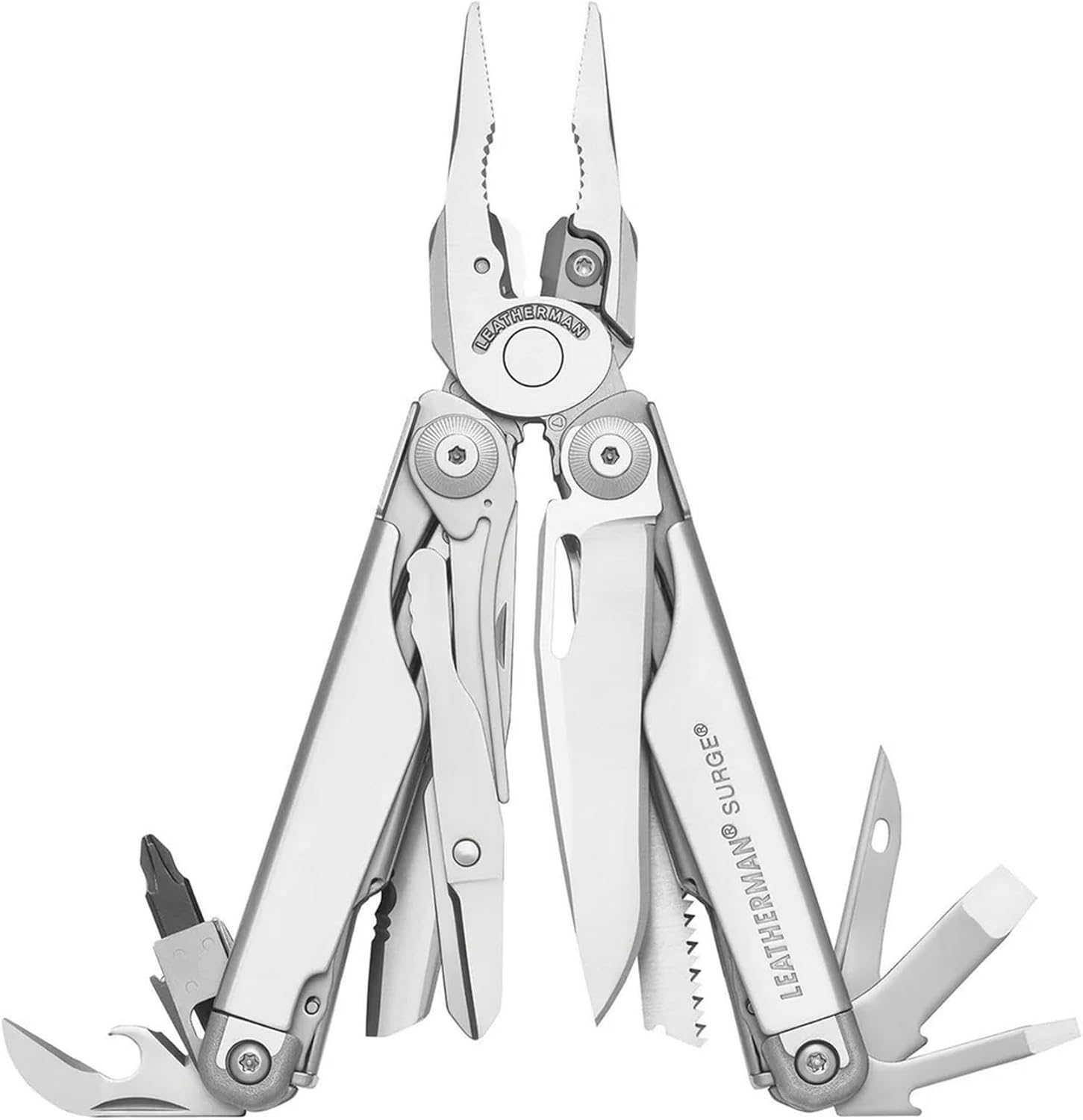 Leatherman Surge Multi-Tool - 21 Heavy-Duty Tools with Blades, Stainless Steel