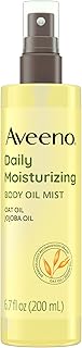 Aveeno Daily Moisturizing Dry Body Oil Mist with Oat and Jojoba Oil for Dry, Rough Sensitive Skin, Nourishing & Hypoallergenic Body Spray, Paraben-, Silicone- & Phthalate-Free, 6.7 fl. oz