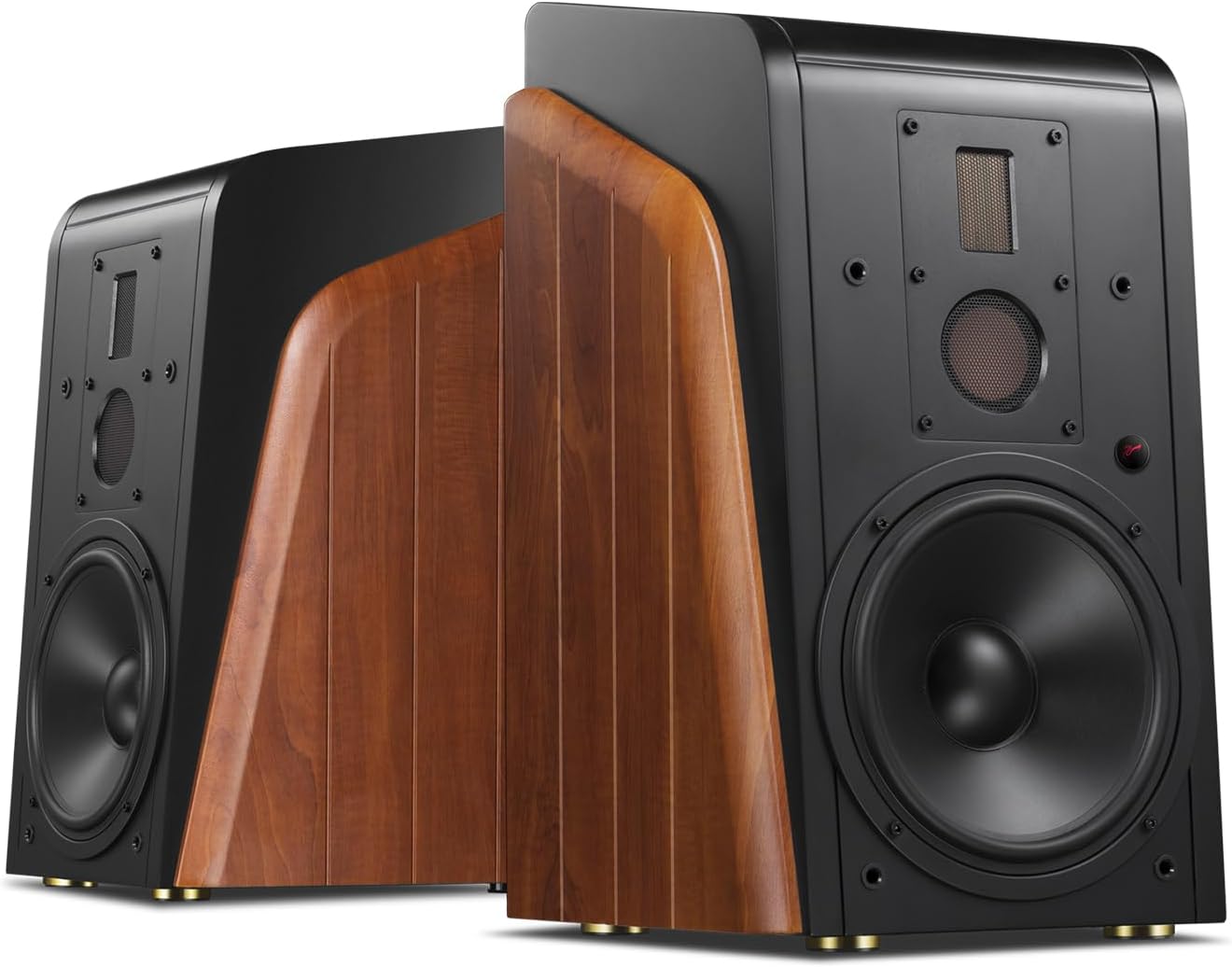 HiVi-Swans M300MKII Bluetooth Bookshelf Speakers Wireless, Studio Monitors Speakers 3 Way Audiophile Speakers, Hi-Res Sound 6.5" Woofer WiFi Home Speakers for Desktop PC/TV/Turntable