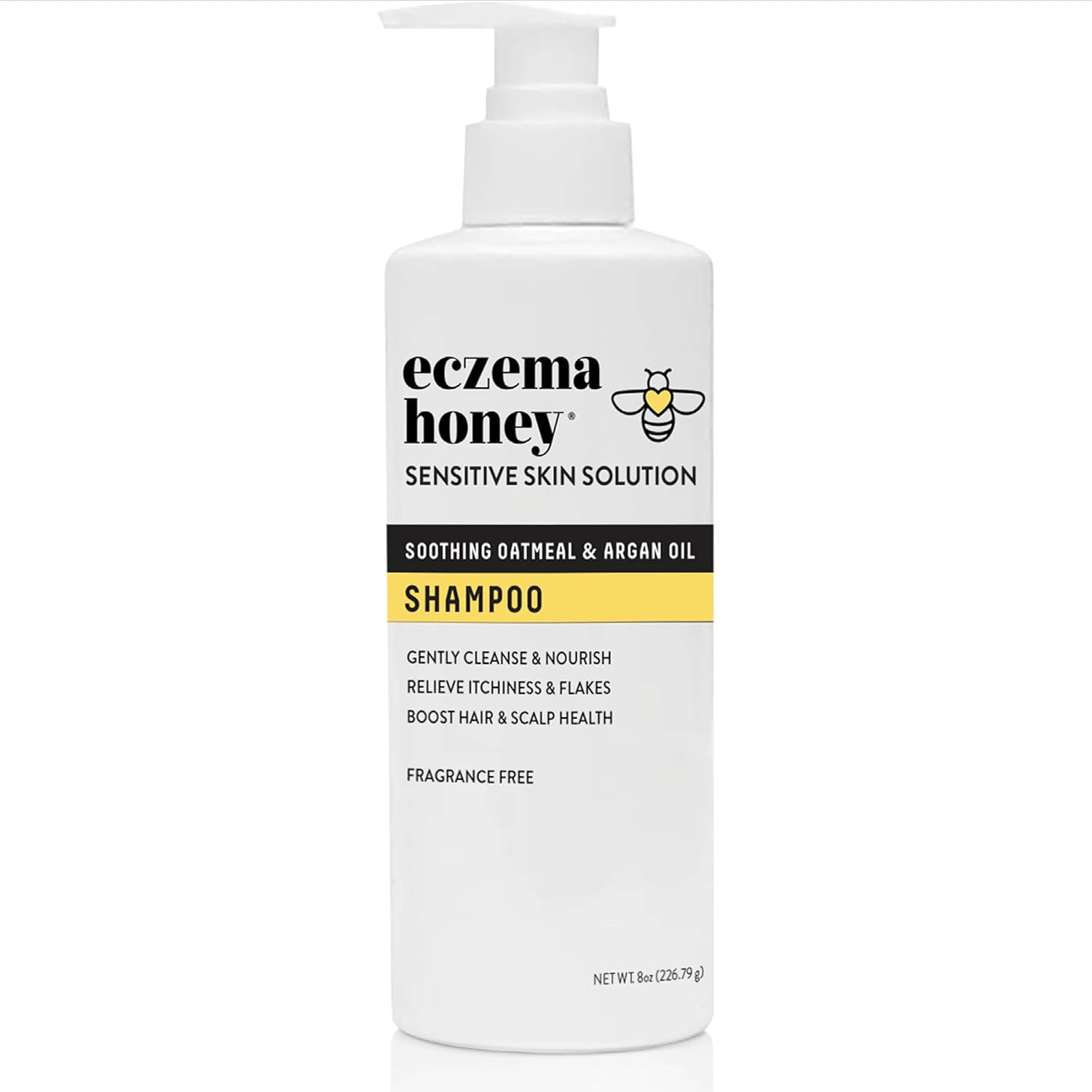 ECZEMA HONEY Nourishing Shampoo - Helps with Psoriasis, Dermatitis, & Flaking - Daily Dandruff Shampoo & Scalp Care - Itchy Scalp Treatment for Men, Women & Kids (8 Oz)