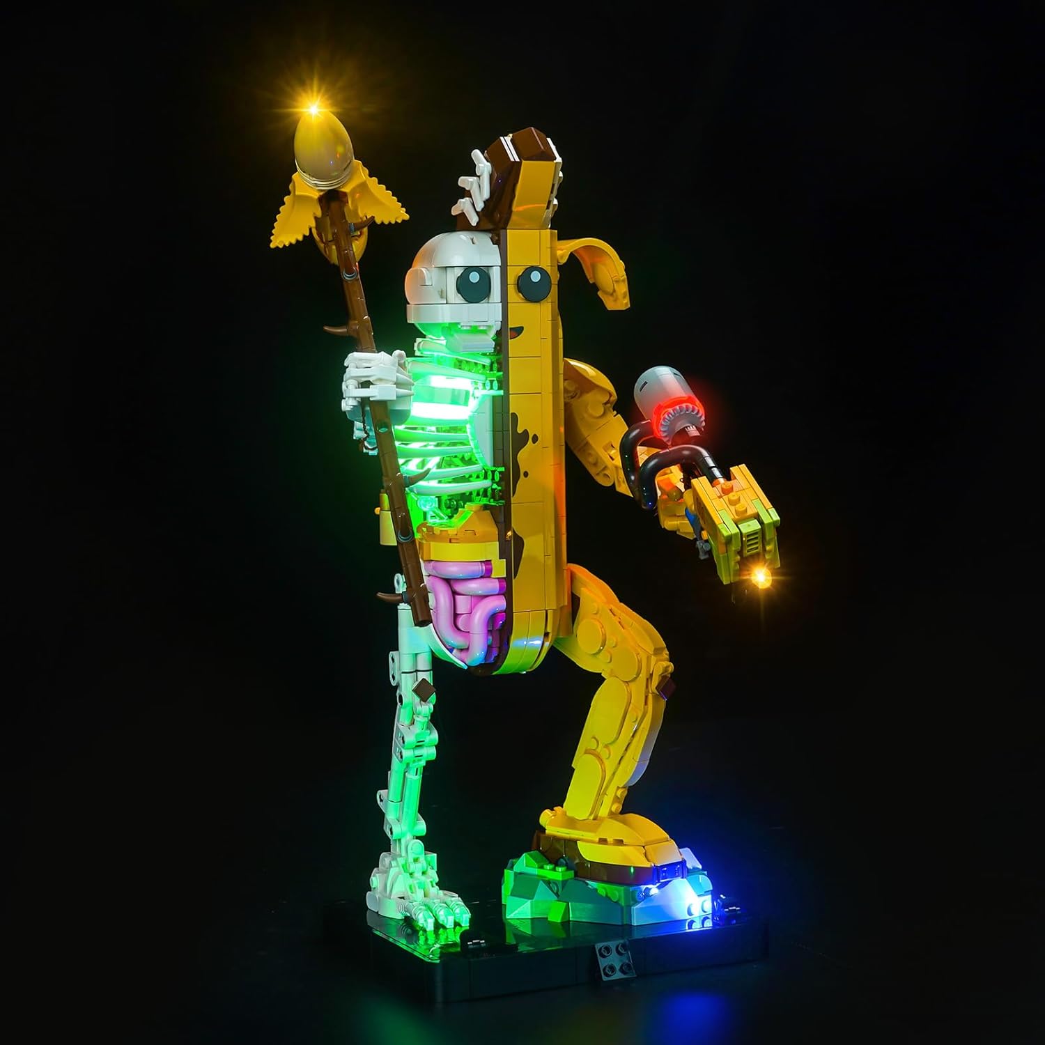 Light kit Compatible with Lego Peely Bone Fortnite 77072 - Only Lights, NO Bricks, Lighting Accessories Compatible with Lego 77072 Fortnite: Skeleton Banana Man