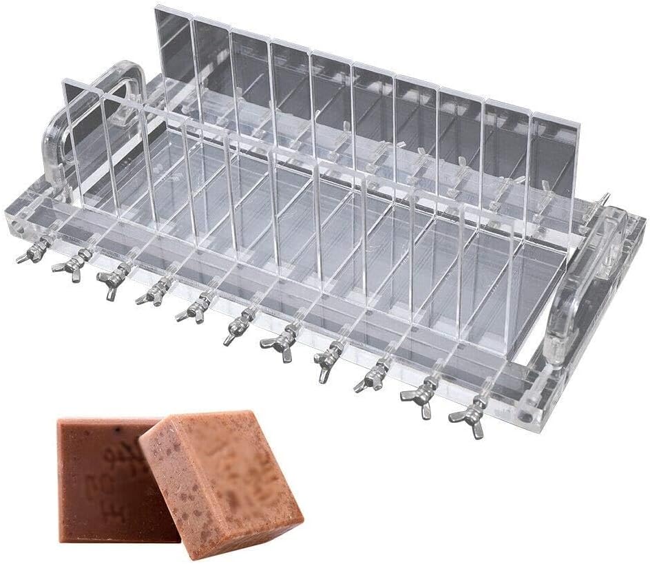 Professional Soap Cutting Tool, Acrylic Handmade Soap Cutting Machine Stainless Steel Soap Loaf Cutter Mold 3cm Wide